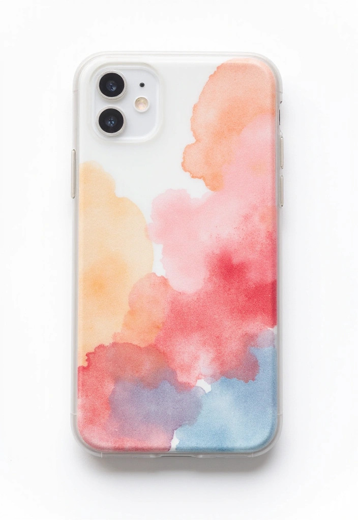 25+ Phone Case Painting Ideas to Express Your Personality - 1. Watercolor Wonders