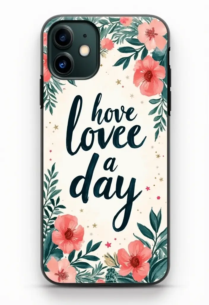 25+ Phone Case Painting Ideas to Express Your Personality - 10. Quotes & Sayings