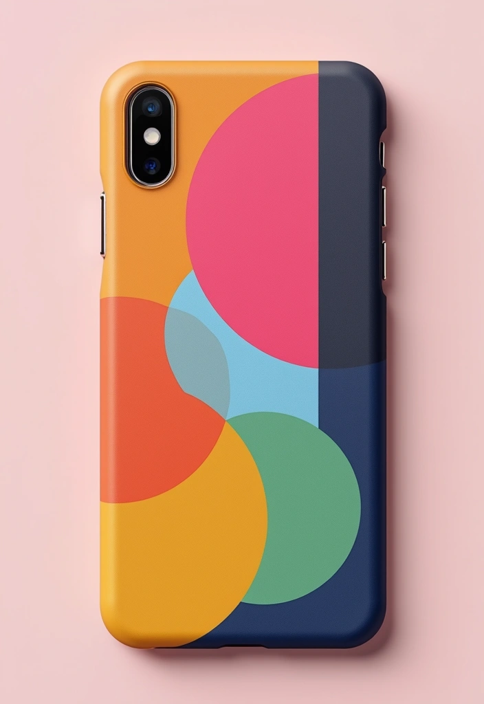 25+ Phone Case Painting Ideas to Express Your Personality - 16. Color Blocking