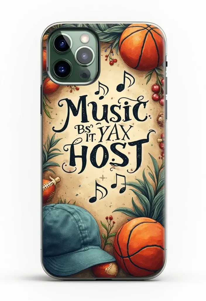 25+ Phone Case Painting Ideas to Express Your Personality - 19. Art Inspired by Your Hobbies