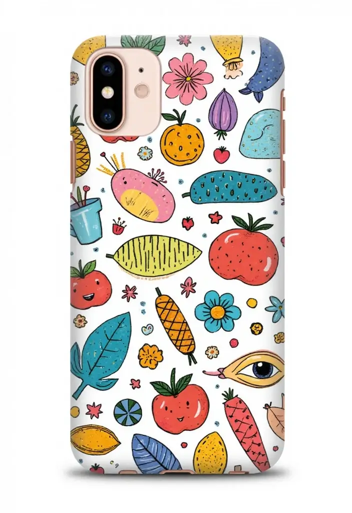 25+ Phone Case Painting Ideas to Express Your Personality - 20. Doodle Delight