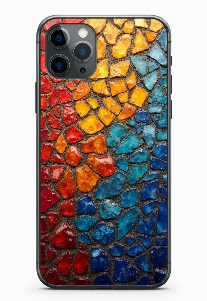 25+ Phone Case Painting Ideas to Express Your Personality - 23. Mosaics