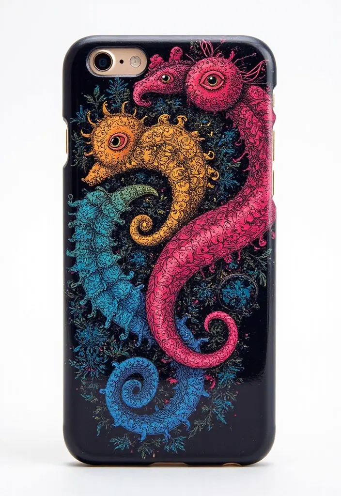 25+ Phone Case Painting Ideas to Express Your Personality - 7. Stencil Art