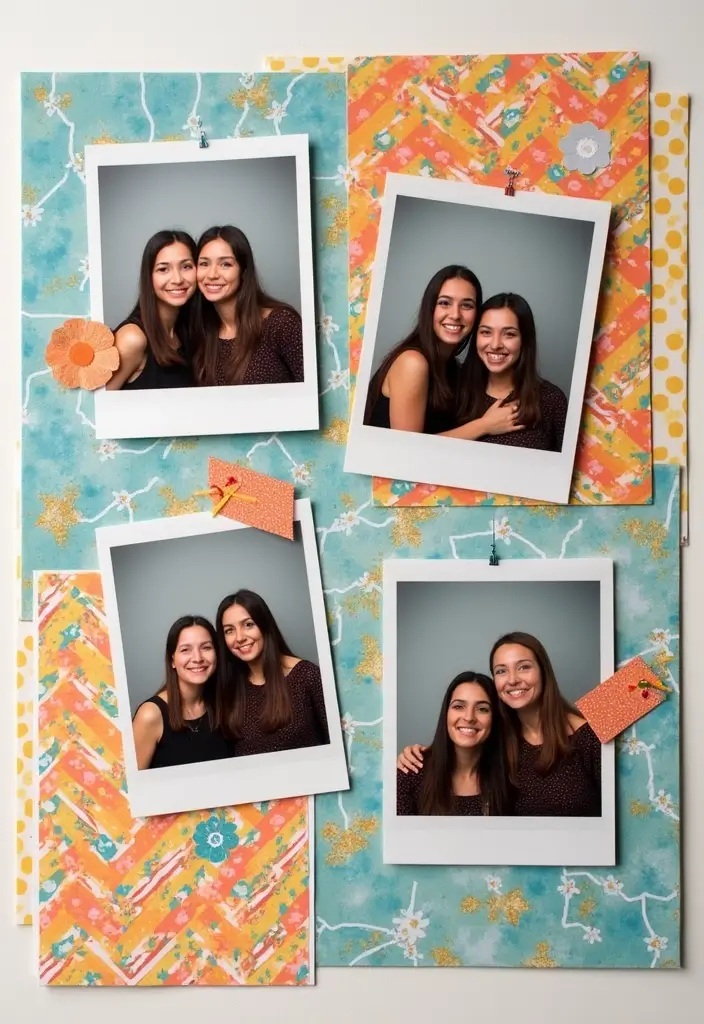 25+ Photo Booth Scrapbook Ideas to Display Fun Moments - 10. Use Creative Borders