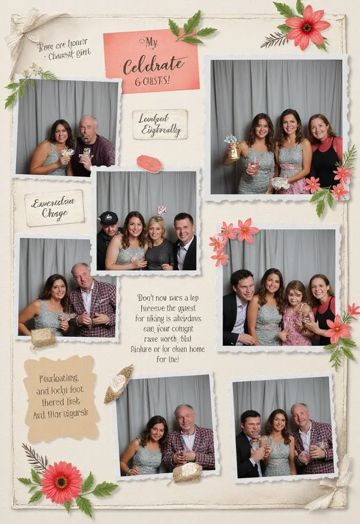 25+ Photo Booth Scrapbook Ideas to Display Fun Moments - 23. Celebrate Each Guest