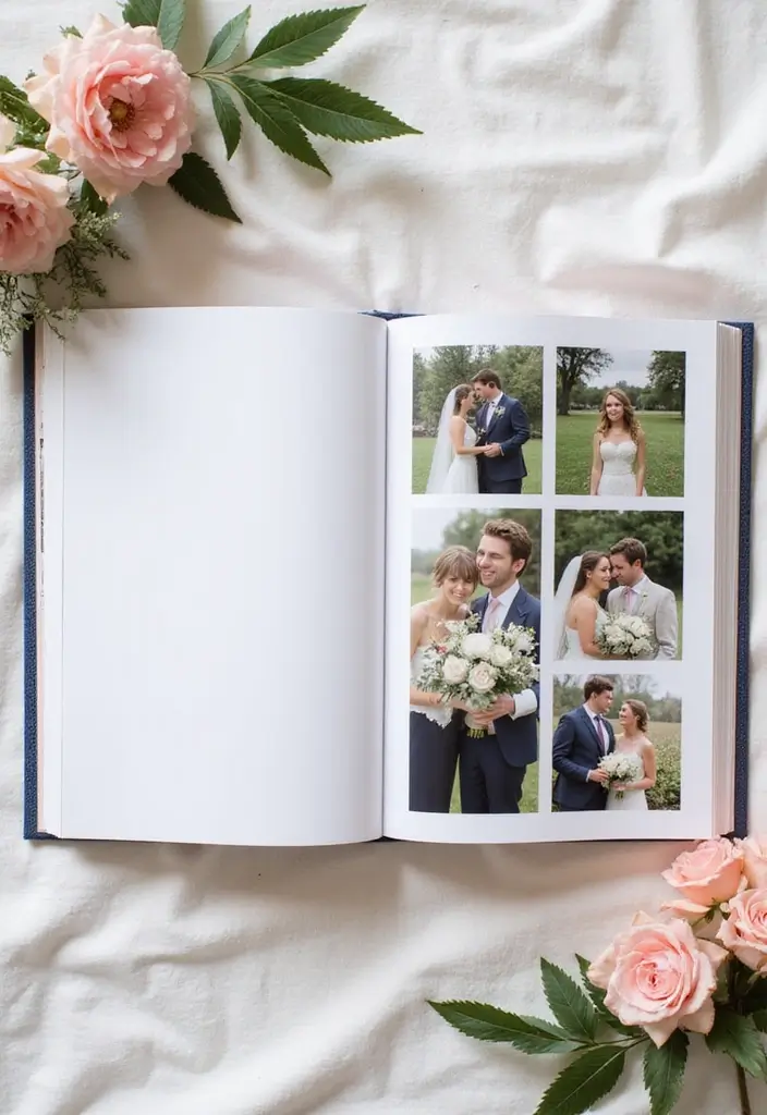 25+ Photo Booth Scrapbook Ideas to Display Fun Moments - 8. Incorporate Your Wedding Colors