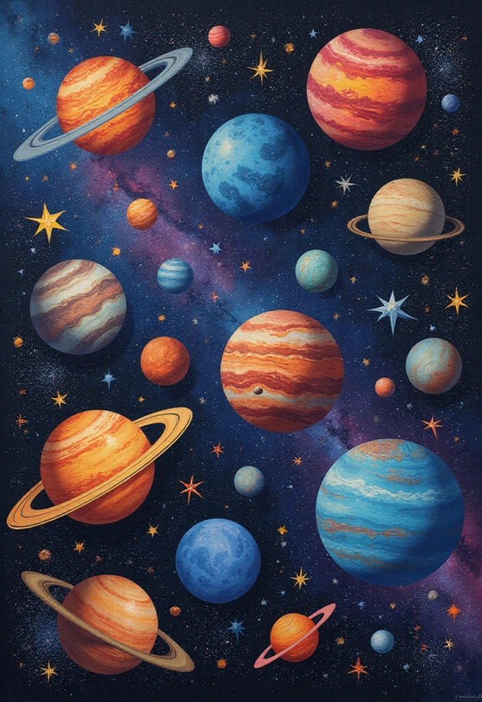 25+ Project Scrapbook Ideas for School and Creativity - 10. Space Exploration