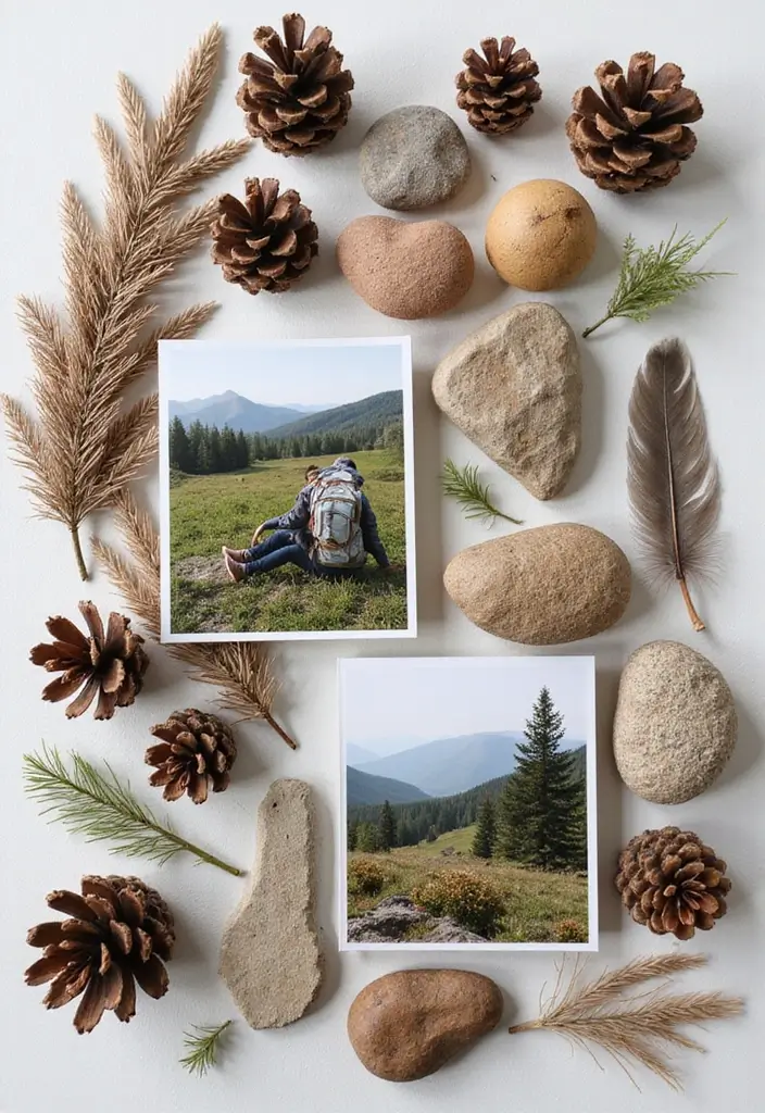 25+ Project Scrapbook Ideas for School and Creativity - 12. Crafting with Nature