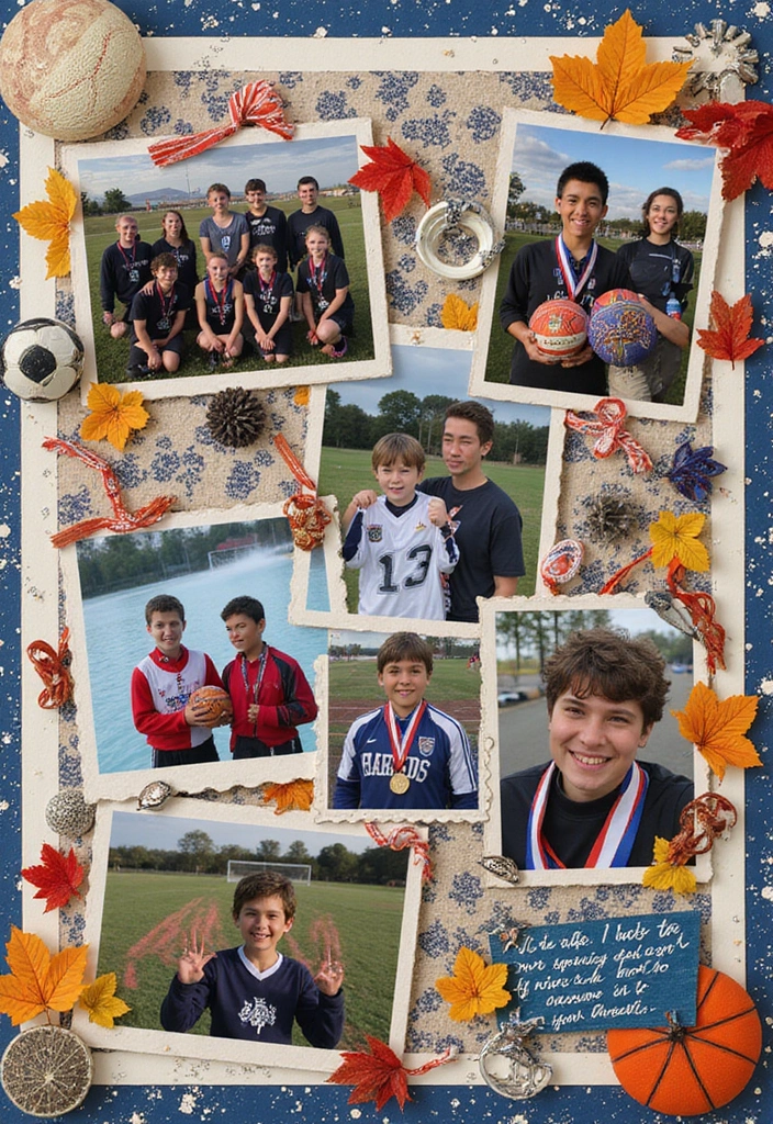 25+ Project Scrapbook Ideas for School and Creativity - 18. Sports and Activities