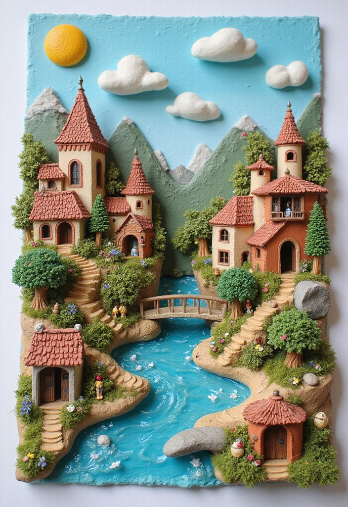 25+ Project Scrapbook Ideas for School and Creativity - 2. Miniature World