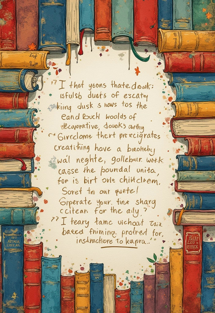 25+ Project Scrapbook Ideas for School and Creativity - 7. Favorite Books and Quotes