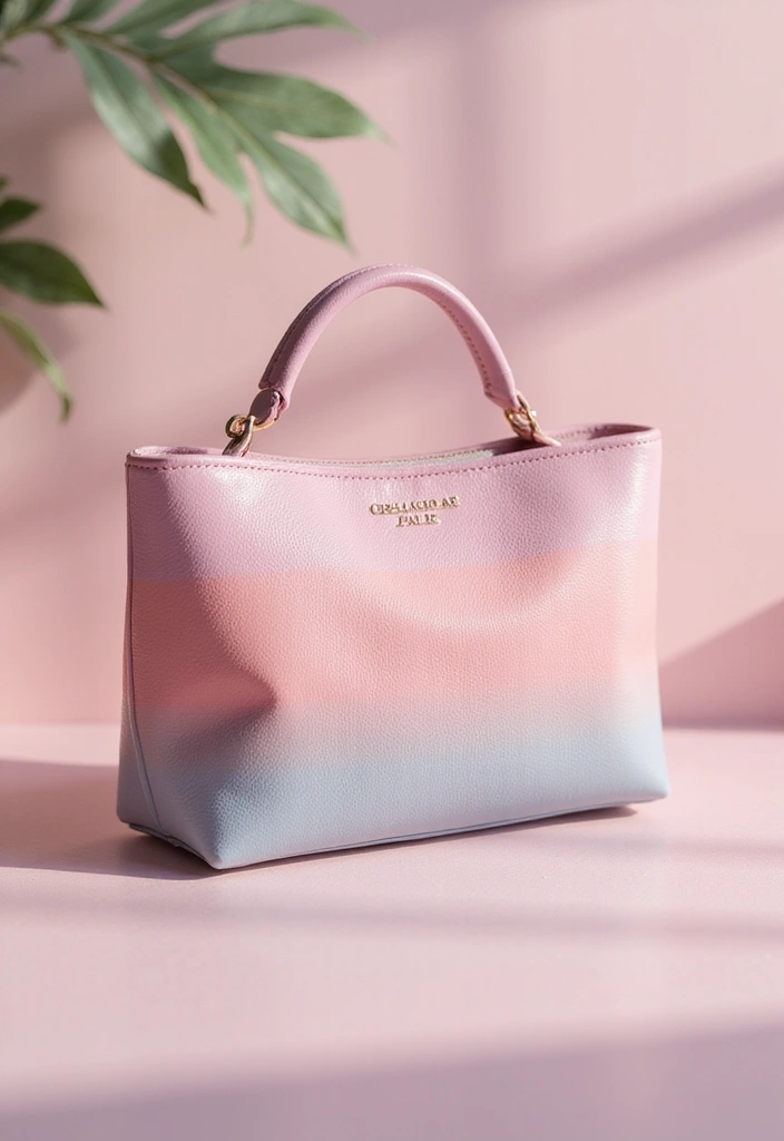 25+ Purse Painting Ideas to Add Personal Flair - 10. Ombre Magic