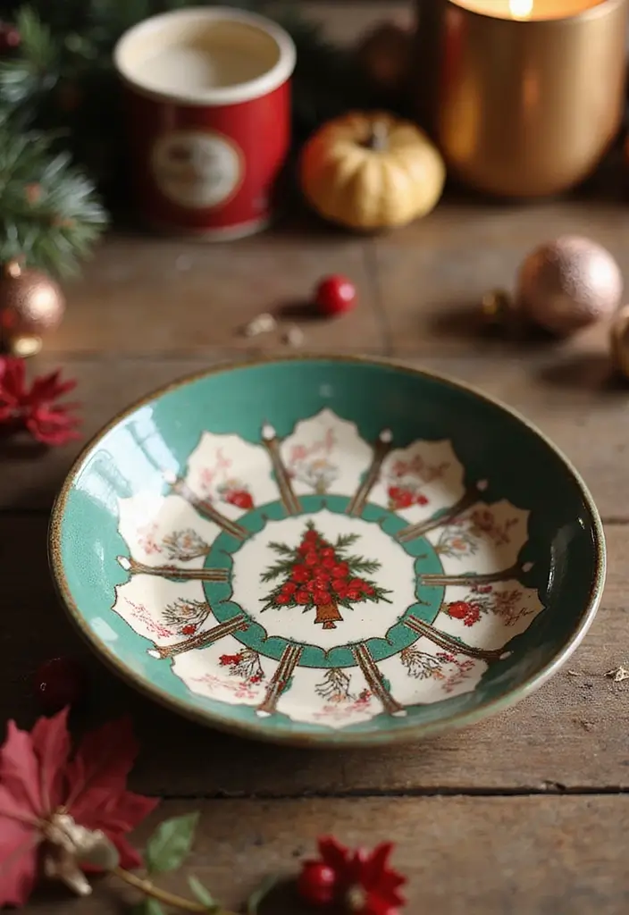 25+ Ring Dish Painting Ideas for Personalized Gifts - 24. Holiday-Themed Dishes