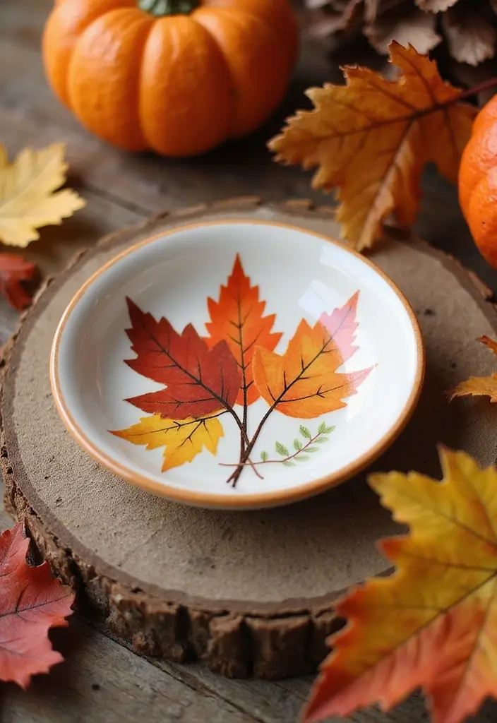 25+ Ring Dish Painting Ideas for Personalized Gifts - 8. Seasonal Themes