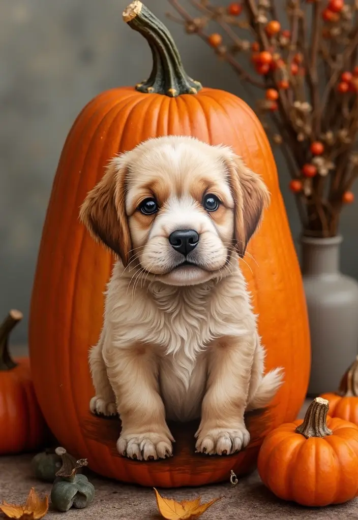 25+ Tall Pumpkin Painting Ideas for Unique Fall Decor - 9. Animal Portraits