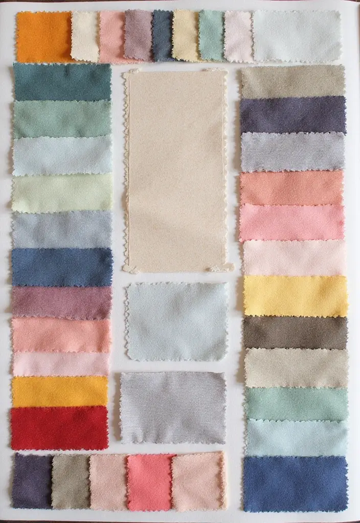 25+ Wedding Scrapbook Ideas to Preserve Every Beautiful Moment - 6. Adding Fabric Swatches