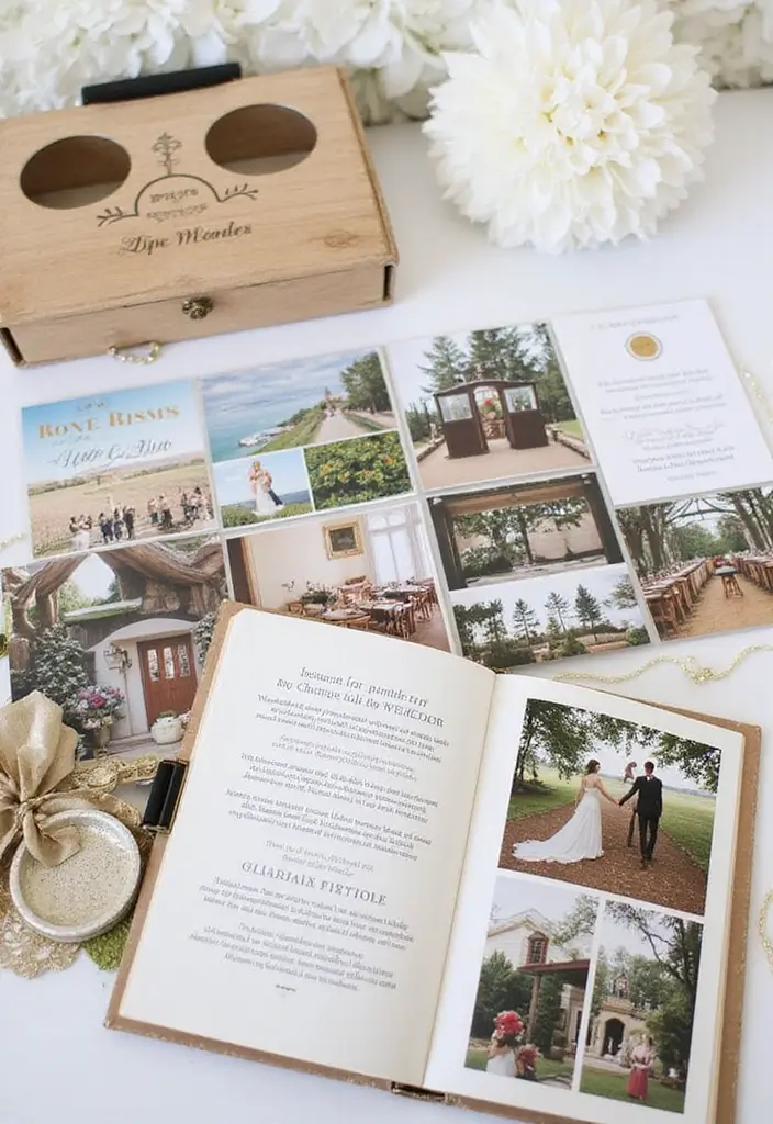 25+ Wedding Scrapbook Ideas to Preserve Every Beautiful Moment - 8. Highlighting the Venue