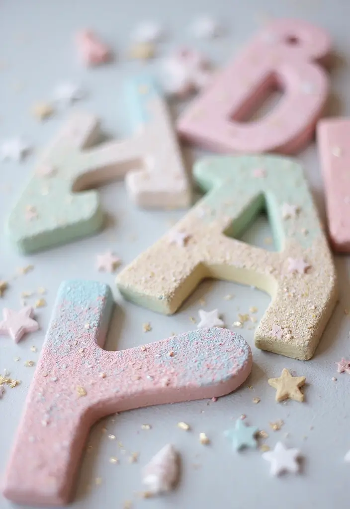 25+ Wood Letter Painting Ideas to Personalize Your Space - 11. Whimsical Fairy Tale Letters