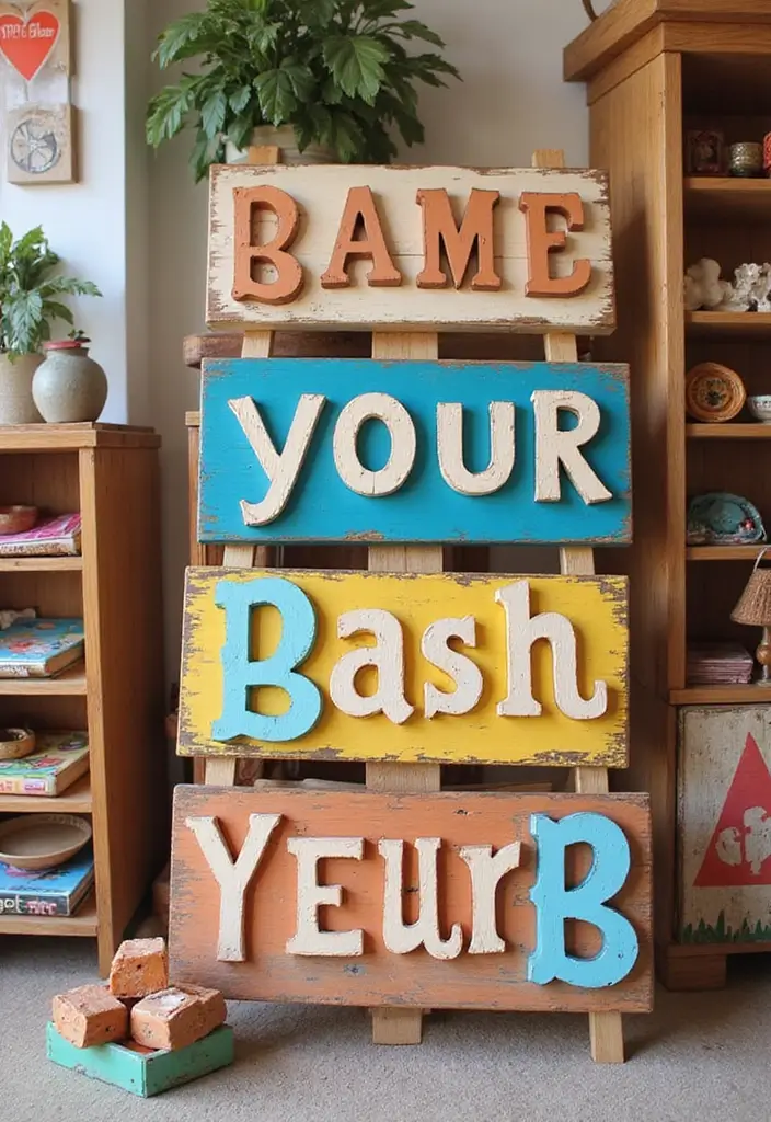 25+ Wood Letter Painting Ideas to Personalize Your Space - 17. Interactive Letter Games