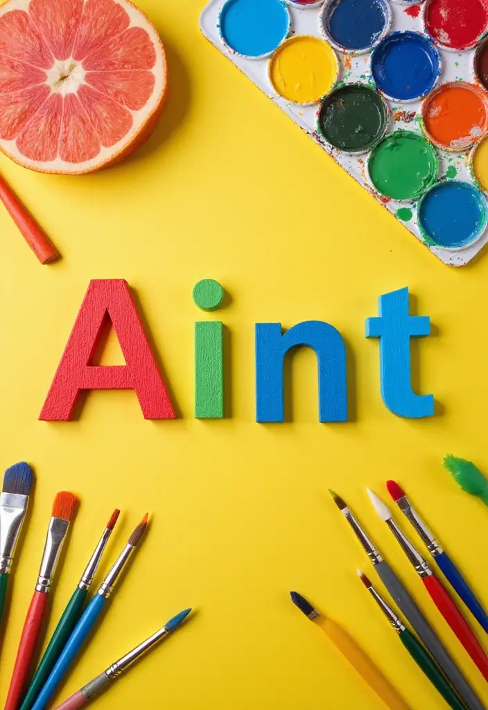 25+ Wood Letter Painting Ideas to Personalize Your Space - 2. Bright and Bold Colors