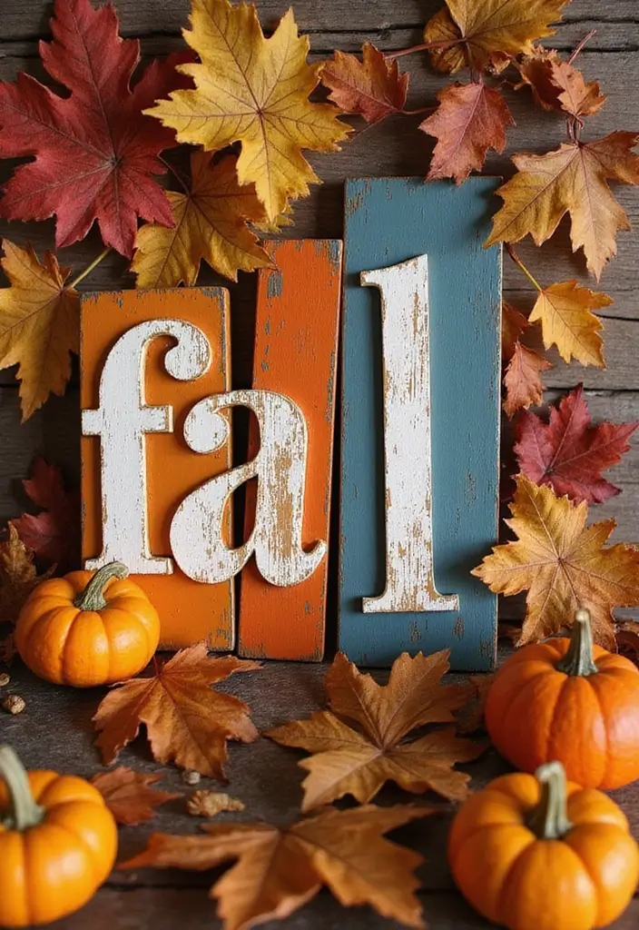 25+ Wood Letter Painting Ideas to Personalize Your Space - 4. Seasonal Decor Letters