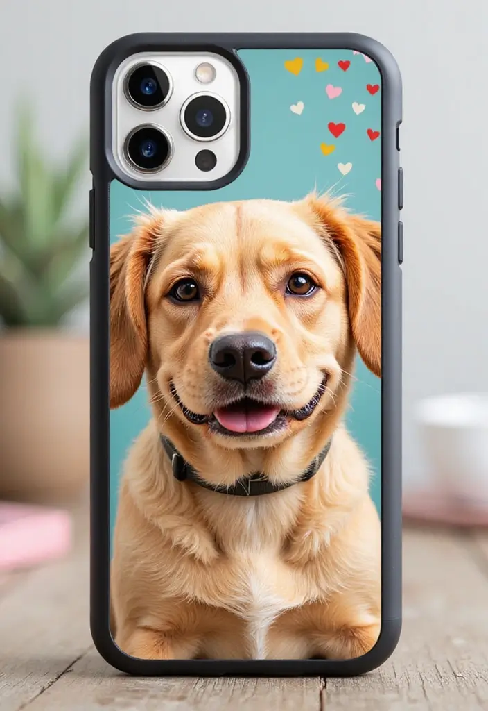 30 Aesthetic Phone Case Painting Ideas You’ll Love - 19. Custom Pet Portraits