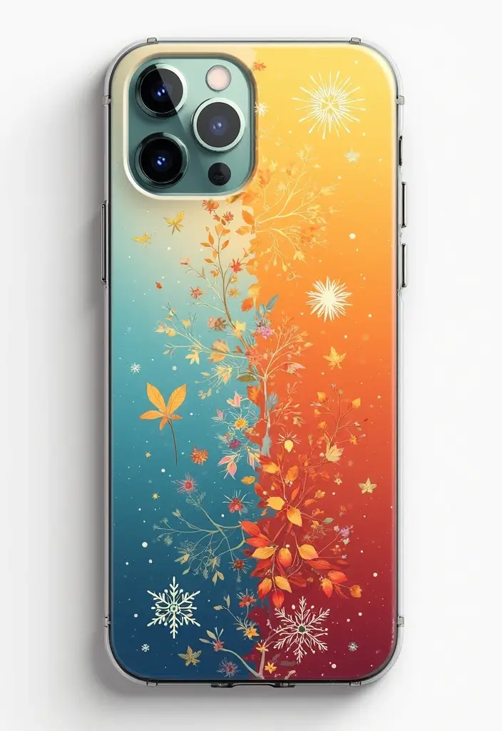 30 Aesthetic Phone Case Painting Ideas You’ll Love - 20. Seasonal Themes