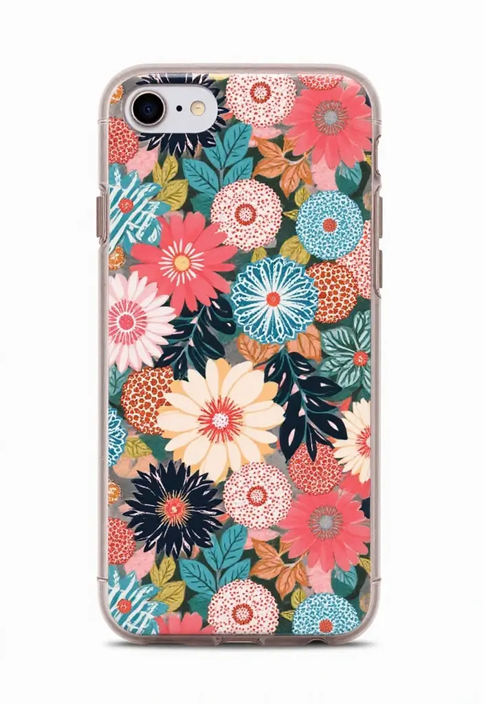 30 Aesthetic Phone Case Painting Ideas You’ll Love - 22. Pattern Play