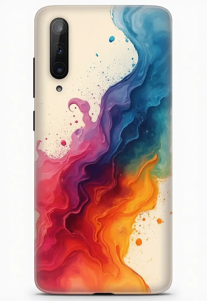 30 Aesthetic Phone Case Painting Ideas You’ll Love - 4. Abstract Artistry