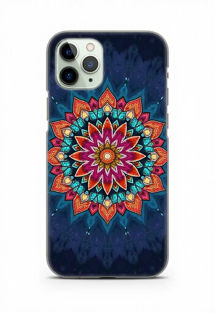 30 Aesthetic Phone Case Painting Ideas You’ll Love - 6. Mandala Magic