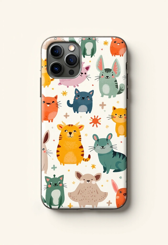 30 Aesthetic Phone Case Painting Ideas You’ll Love - 7. Whimsical Animals