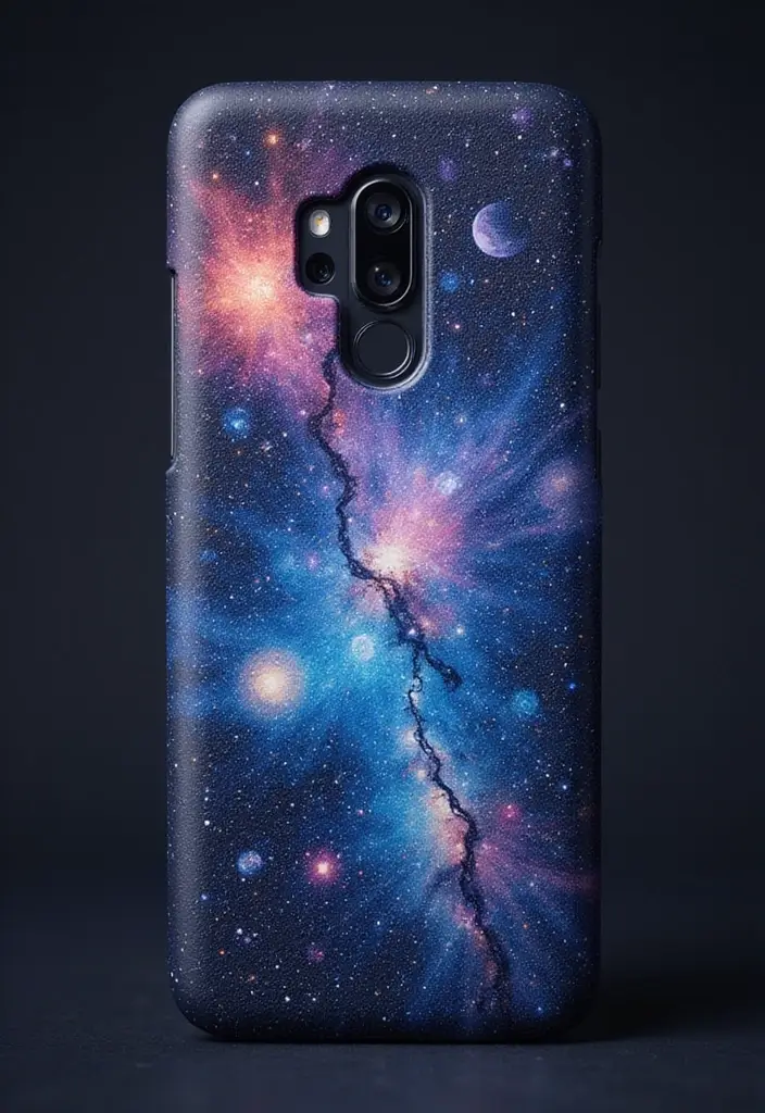 30 Aesthetic Phone Case Painting Ideas You’ll Love - 9. Celestial Dreams