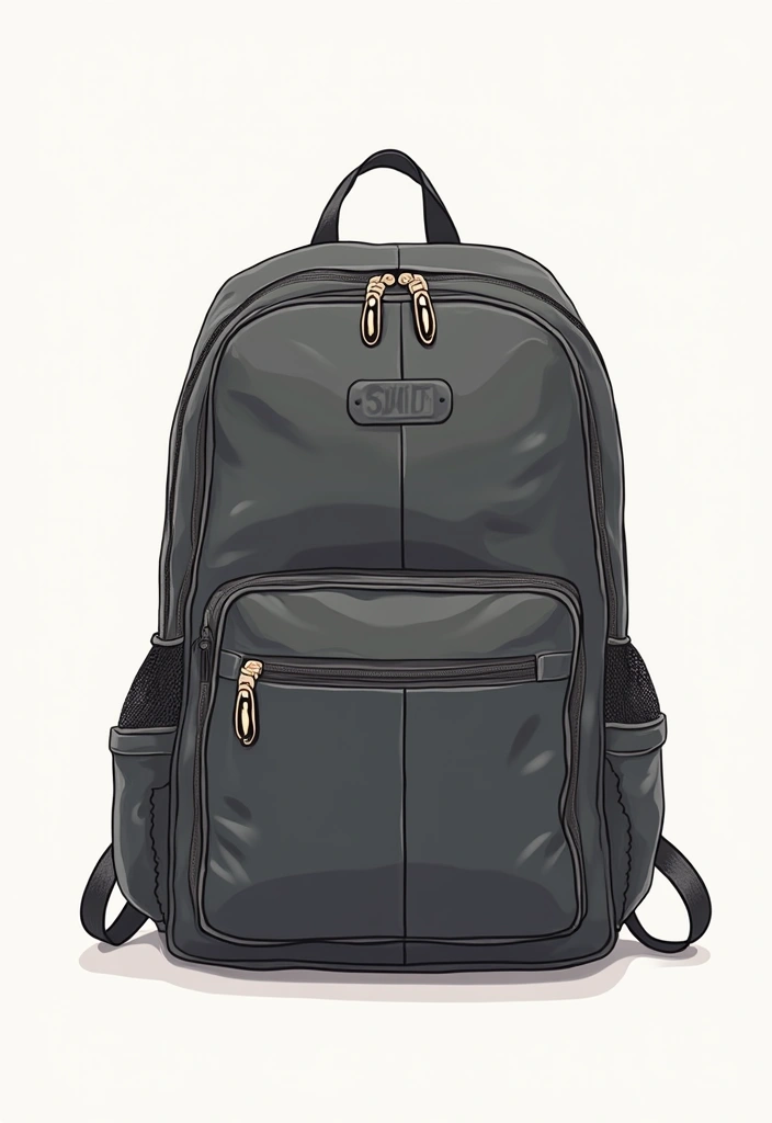 30 Backpack Painting Ideas for a Personalized Look - 20. Minimalist Line Art