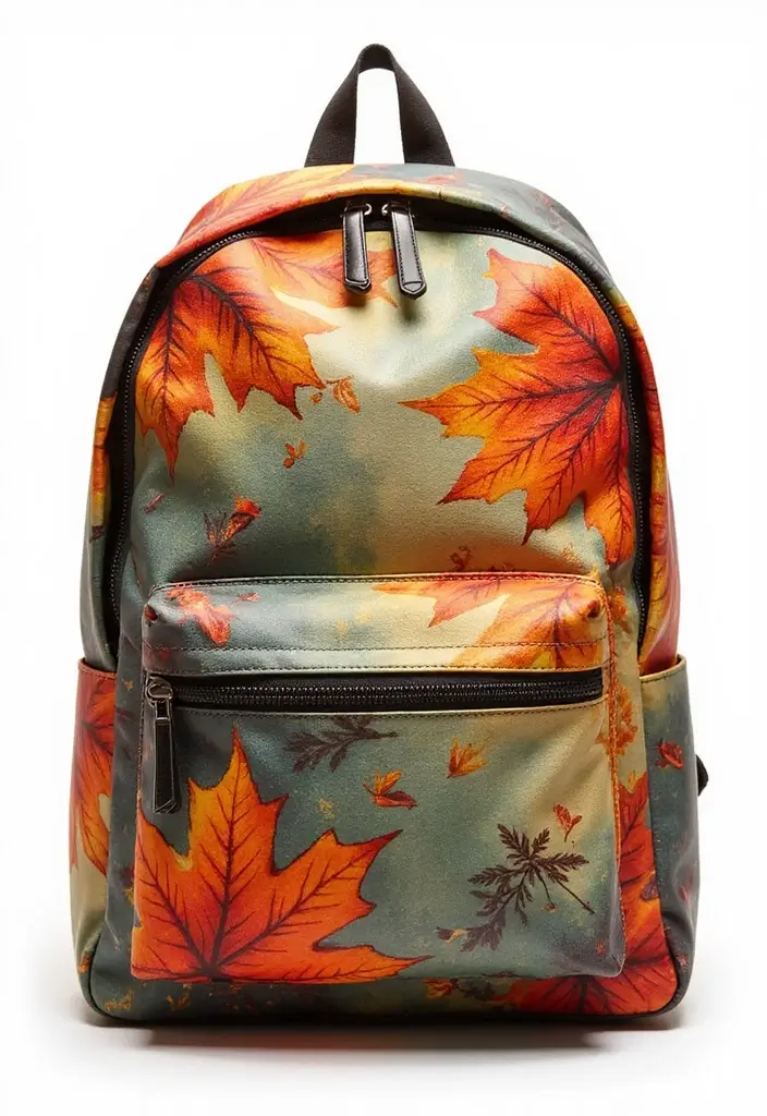 30 Backpack Painting Ideas for a Personalized Look - 24. Seasonal Themes