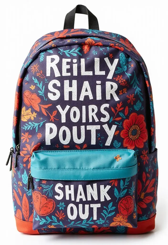 30 Backpack Painting Ideas for a Personalized Look - 5. Inspirational Quotes