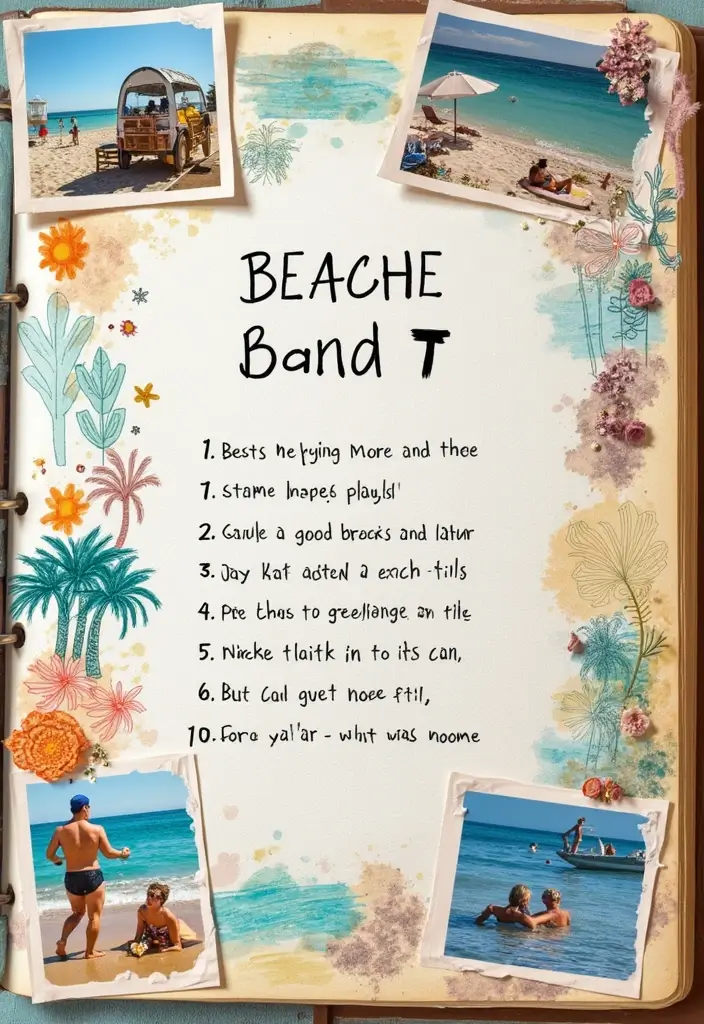 30 Beach Scrapbook Ideas for Your Summer Memories - 16. Beach Playlist