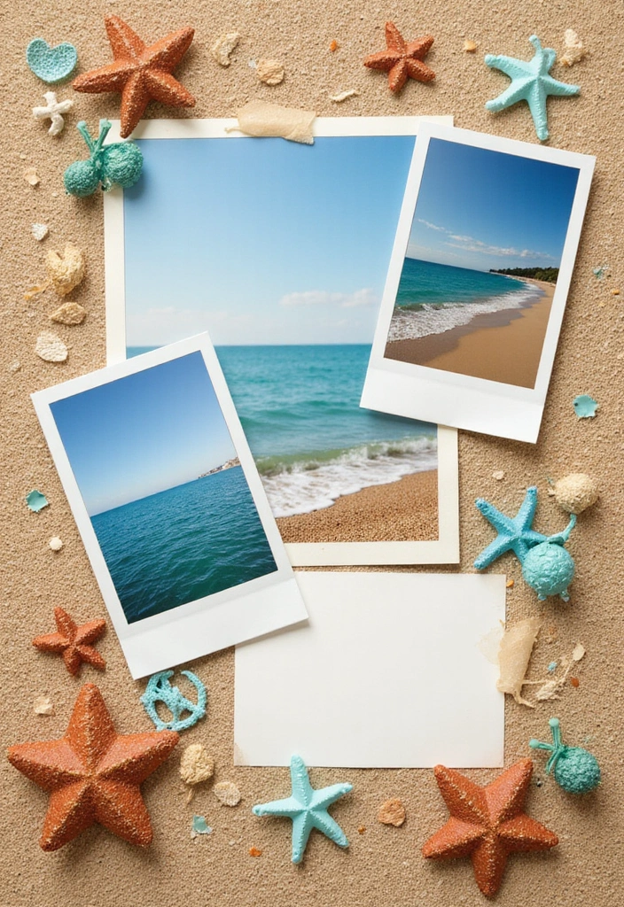 30 Beach Scrapbook Ideas for Your Summer Memories - 17. DIY Sandpaper Backgrounds