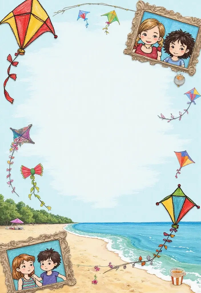 30 Beach Scrapbook Ideas for Your Summer Memories - 23. Kite-Flying Memories