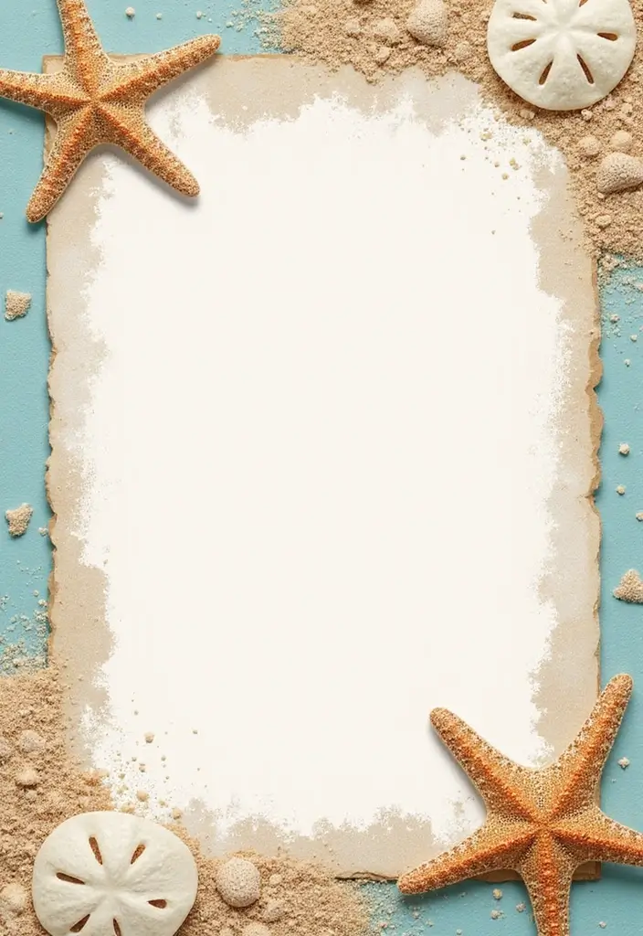 30 Beach Scrapbook Ideas for Your Summer Memories - 27. Starfish and Sand Dollars