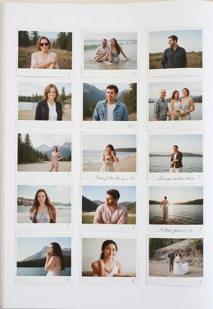 30 Best Friend Scrapbook Ideas That Scream Friendship Goals - 14. Photo Grid Layout