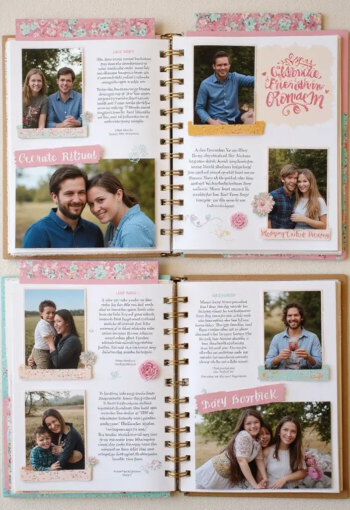 30 Best Friend Scrapbook Ideas That Scream Friendship Goals - 18. Unique Friendship Rituals Page