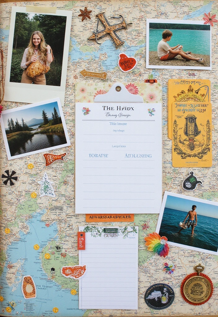 30 Best Friend Scrapbook Ideas That Scream Friendship Goals - 2. Adventure Awaits Page