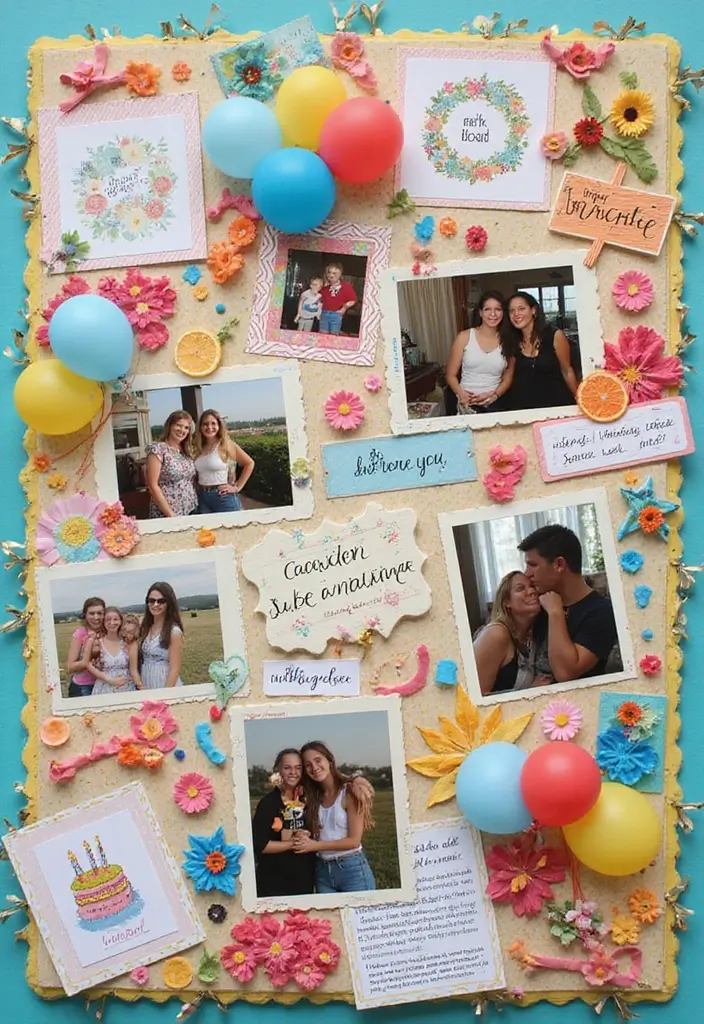 30 Best Friend Scrapbook Ideas That Scream Friendship Goals - 20. Birthday Celebration Page