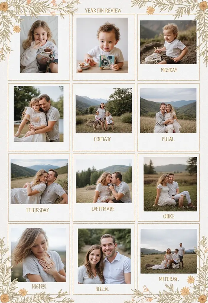 30 Best Friend Scrapbook Ideas That Scream Friendship Goals - 23. A Year in Review Page