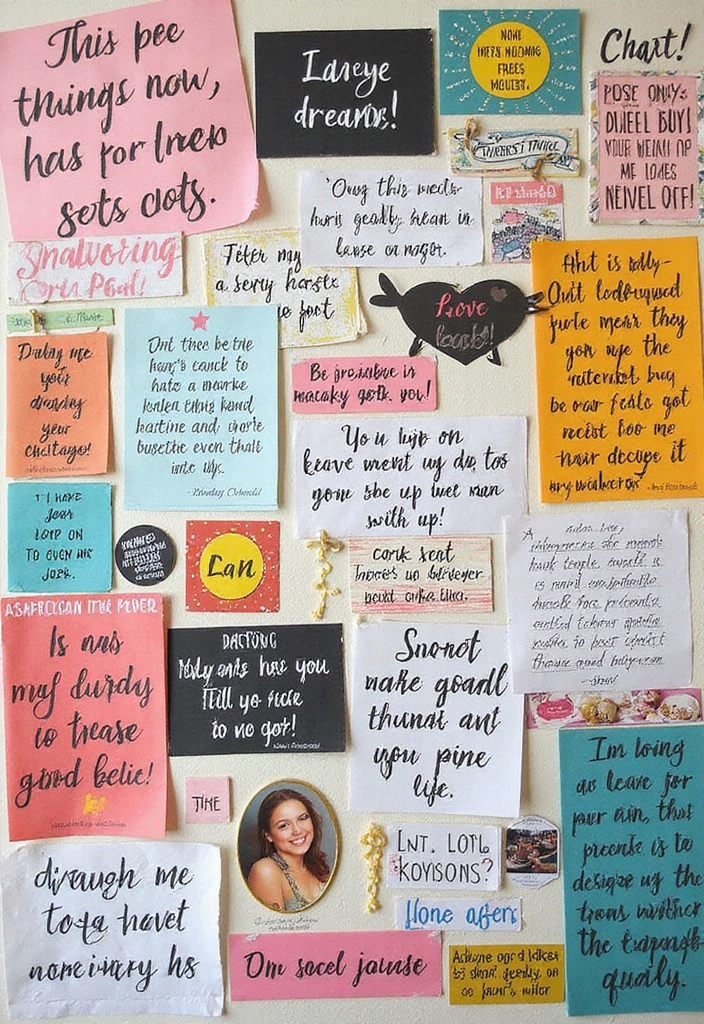 30 Best Friend Scrapbook Ideas That Scream Friendship Goals - 6. Dream Board Layout