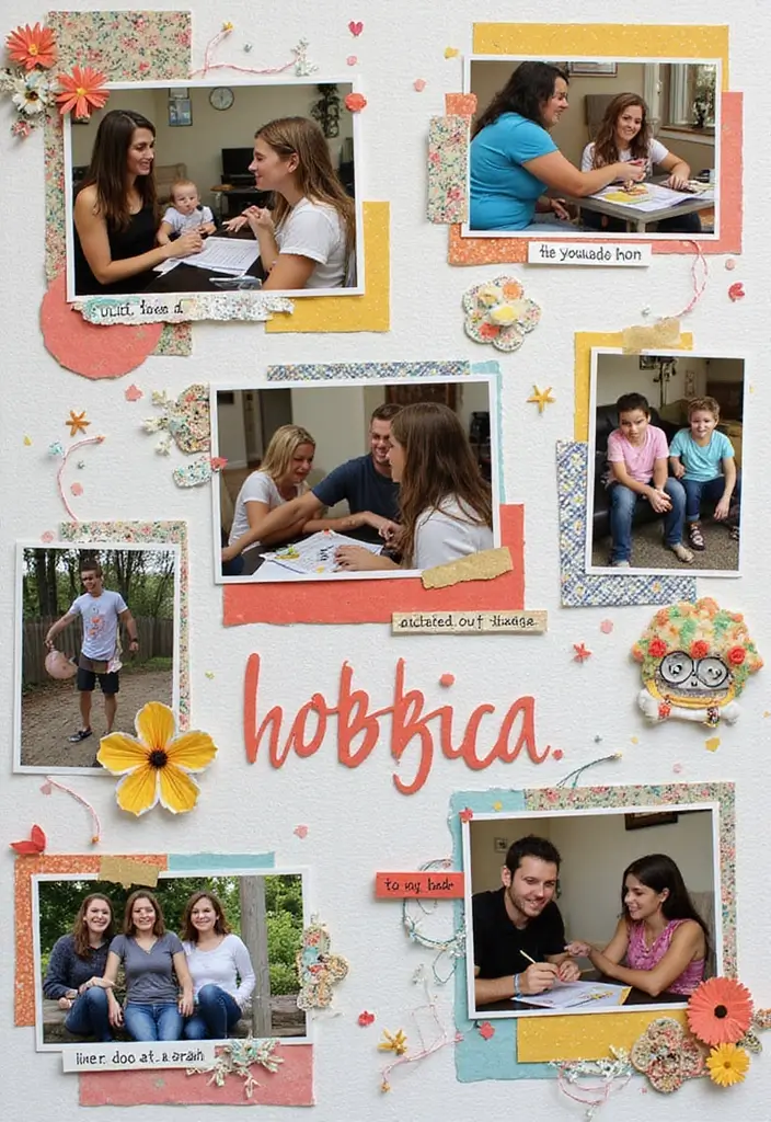 30 Best Friend Scrapbook Ideas That Scream Friendship Goals - 7. Hobbies and Interests Page