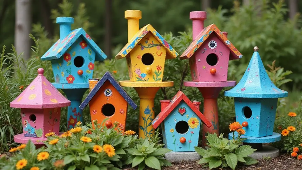30 Bird House Painting Ideas for a Whimsical Garden