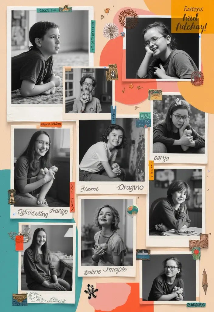 30 Black and White Scrapbook Ideas with Chic Contrast - 6. Photo Collage