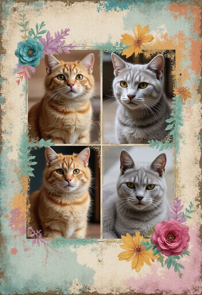30 Cat Scrapbook Ideas for Every Proud Cat Parent - 19. Custom Cat Portraits