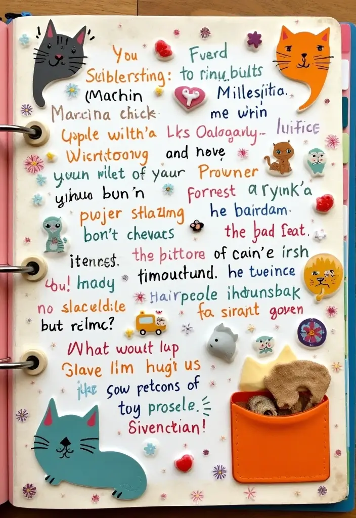 30 Cat Scrapbook Ideas for Every Proud Cat Parent - 2. Cat Profile Page